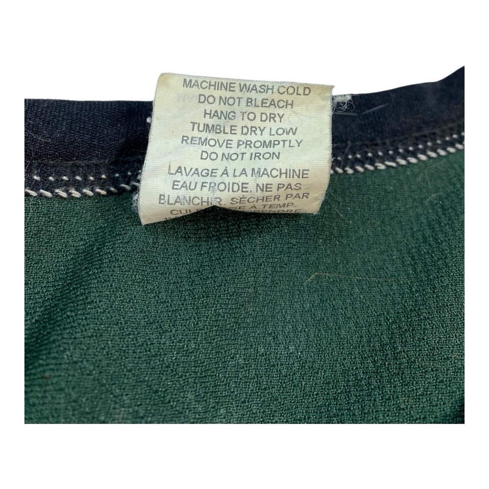 VTG Athletic Knit Hockey Jersey Mens XL Banknorth Green Black Star 12 Canada‎ - Picture 6 of 13